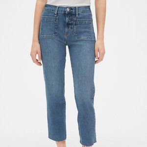 Gap High-Rise Mariner Cheeky Straight Jeans
